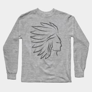 Native american indian chief Long Sleeve T-Shirt